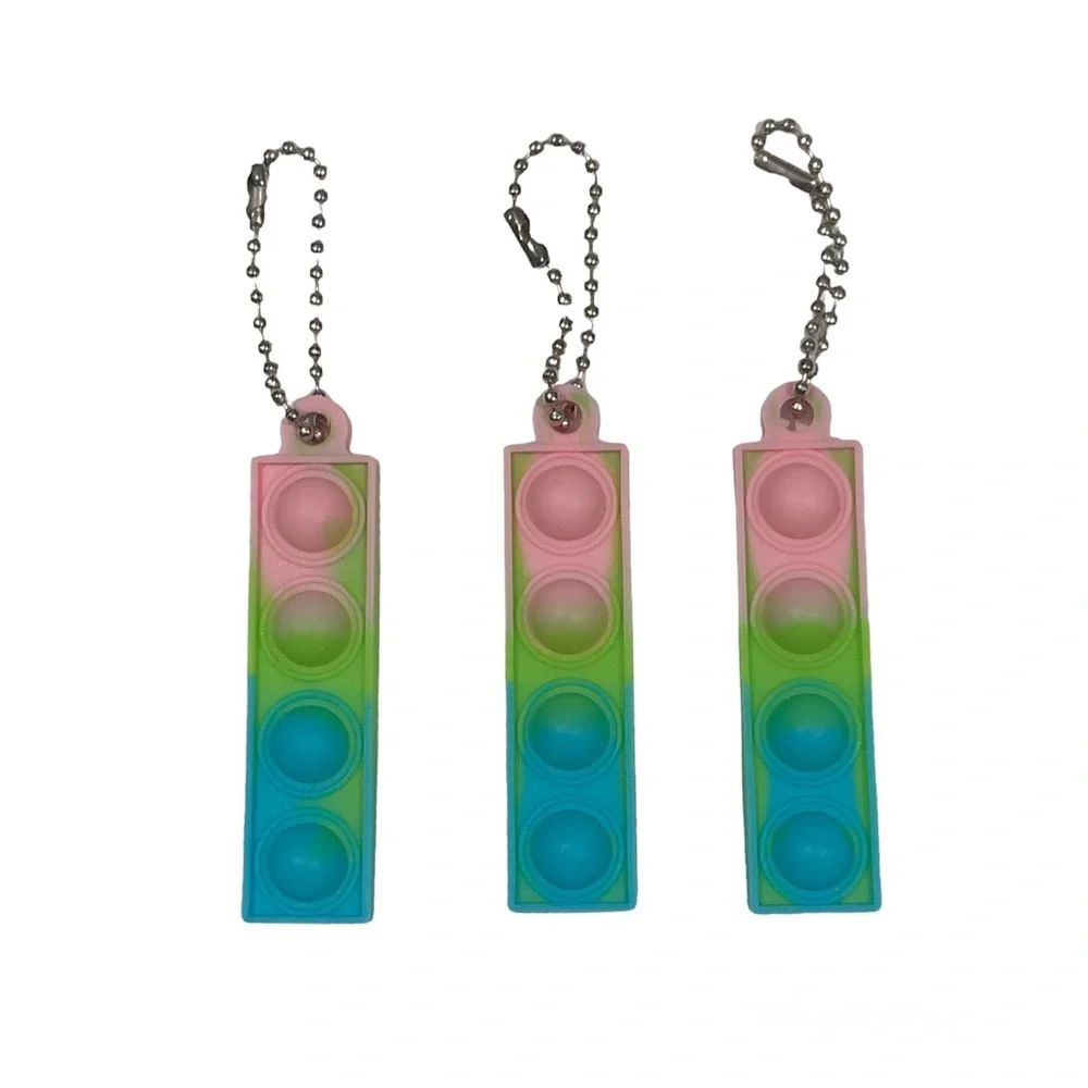 Mini Pop Fidget Keychain Set - Picture 4 of 8